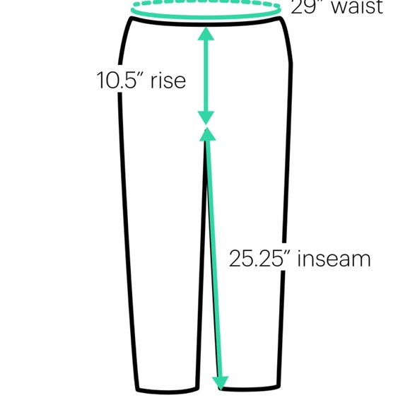 Madewell high-waisted dark blue print slacks (size 4) - Picture 5 of 5